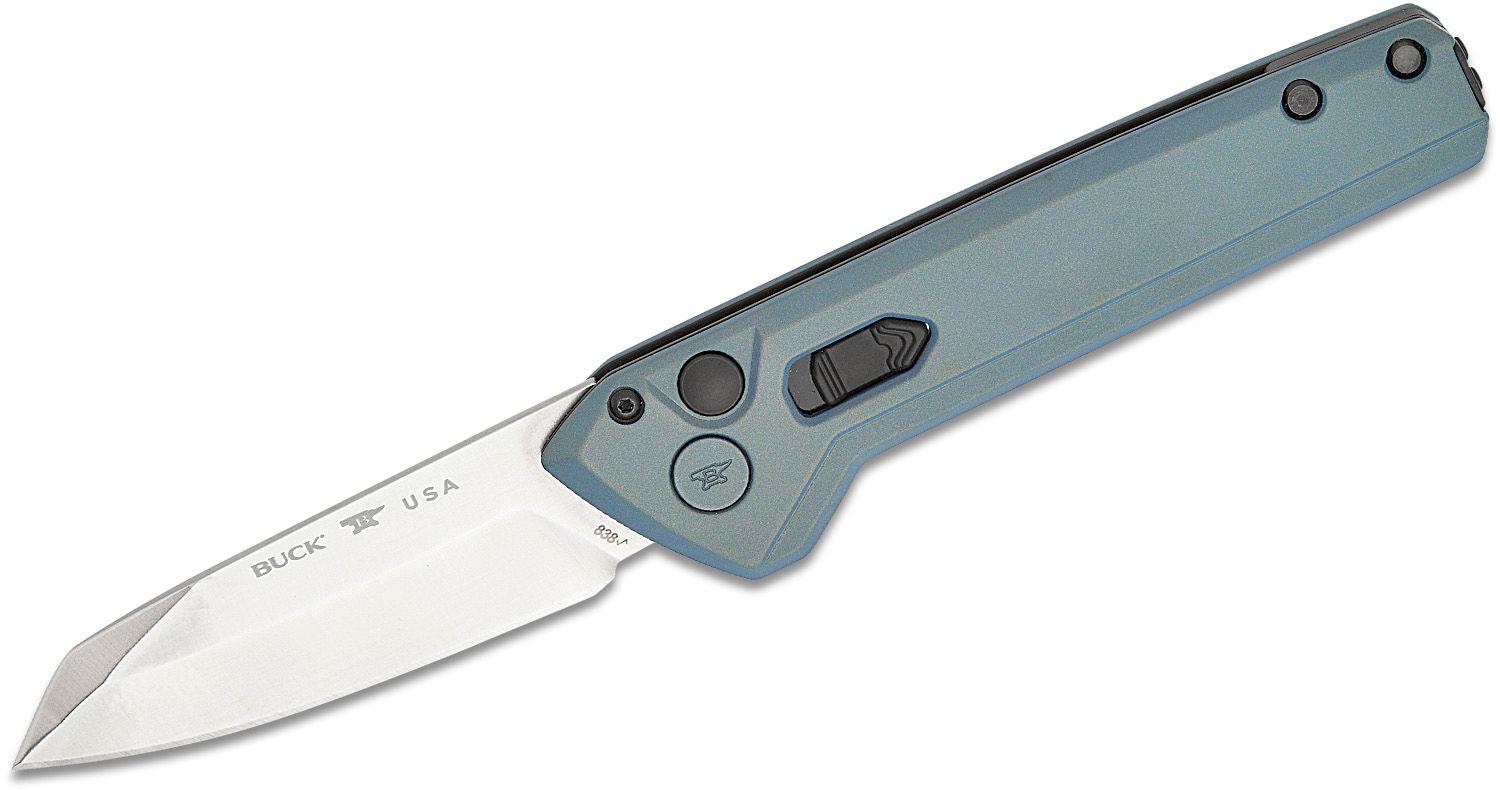 Buck Knives Buck Deploy Auto Folding Wharncliffe Knife, Blue - 0838BLS-B