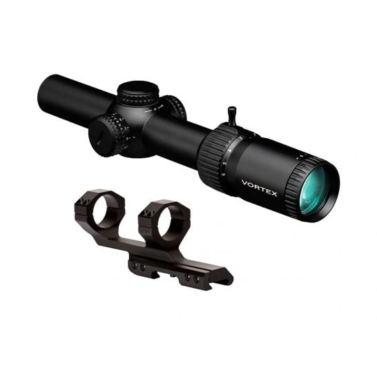Vortex Strike Eagle 1-6x24 Gen 2 Riflescope with AR-BDC3 Reticle & Vortex Sport Cantilever 30mm Ring Mount, 2" Offset - 