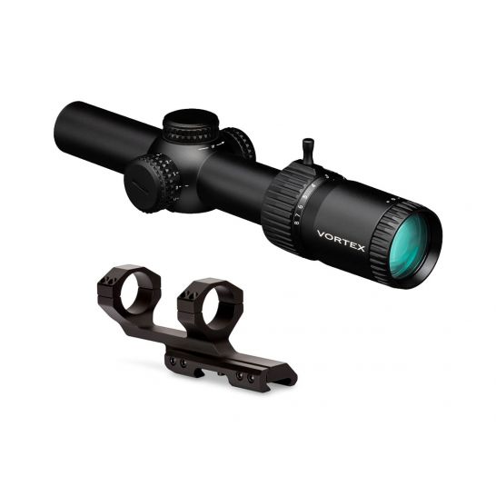 Vortex Strike Eagle 1-8x24 Gen 2 Riflescope w/ AR-BDC3 Reticle & Vortex Sport Cantilever 30mm Ring Mount 2" Offset - 