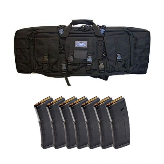 PSA 36" Single Gun Case & 7 Magpul PMAG Gen 2 5.56x45 30rd Magazines