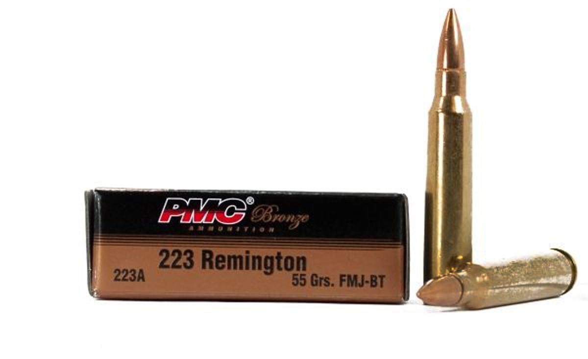 50 Boxes of PMC Bronze .223 Rem Ammo 55 Grain FMJ-BT, 1000rds