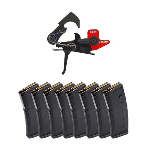 Franklin Armory BFSIII AR-S1 Binary Trigger & 8 Magpul PMAG 30rd Magazine GEN 2 MOE 5.56x45