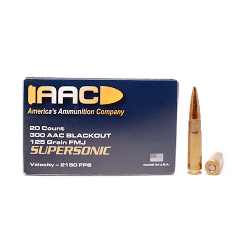 15 Boxes of AAC 300 Blackout Ammo 125 Grain FMJ, 300rds - 