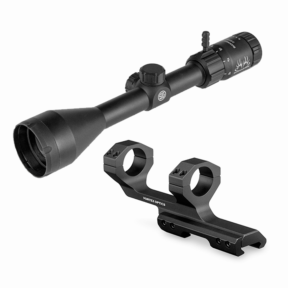Sig Buckmaster 3-9x50mm Rifle Scope & Vortex Cantilever Mount - 