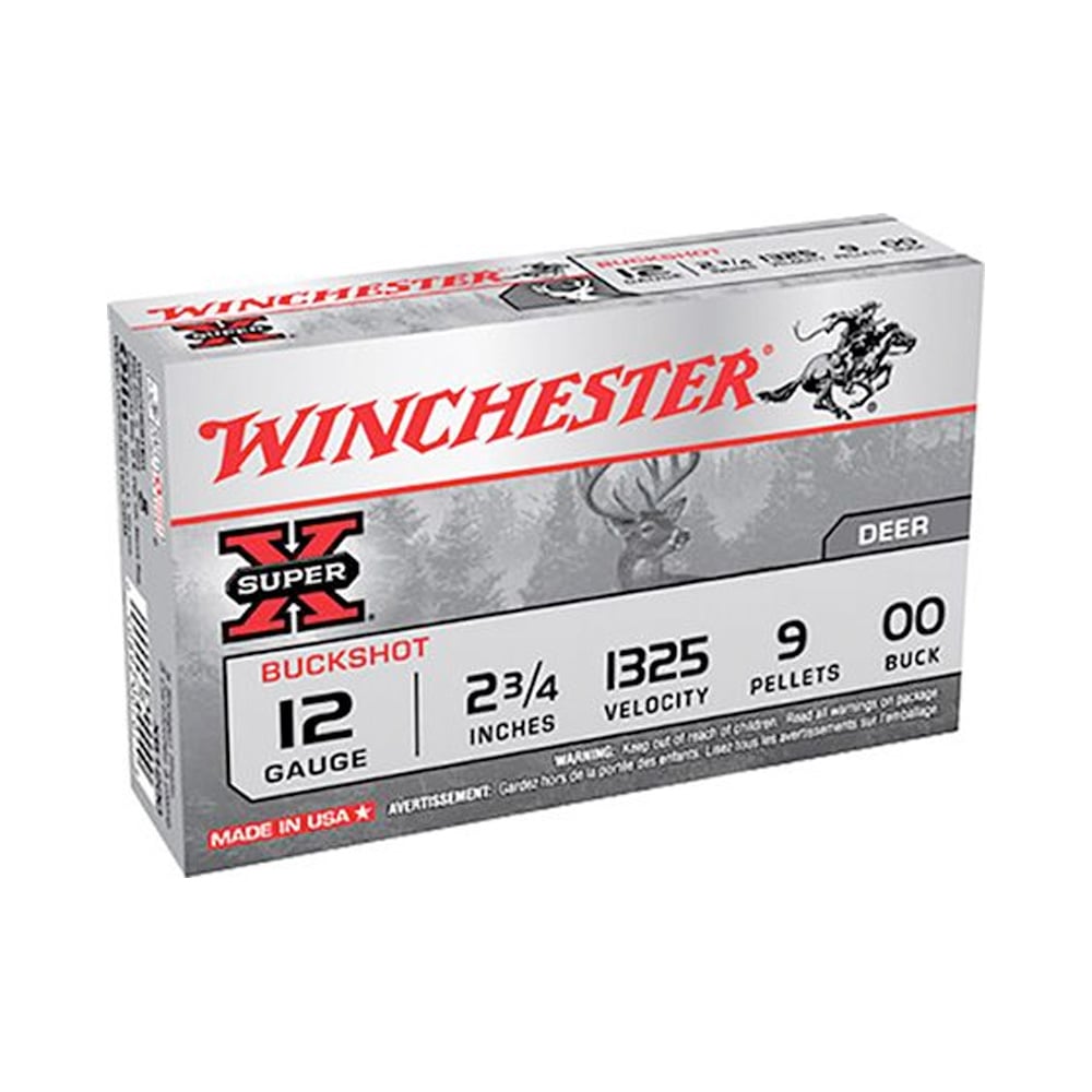 50 Rounds of Winchester 12 Gauge 9 Pellet 2.75" Buck Shot