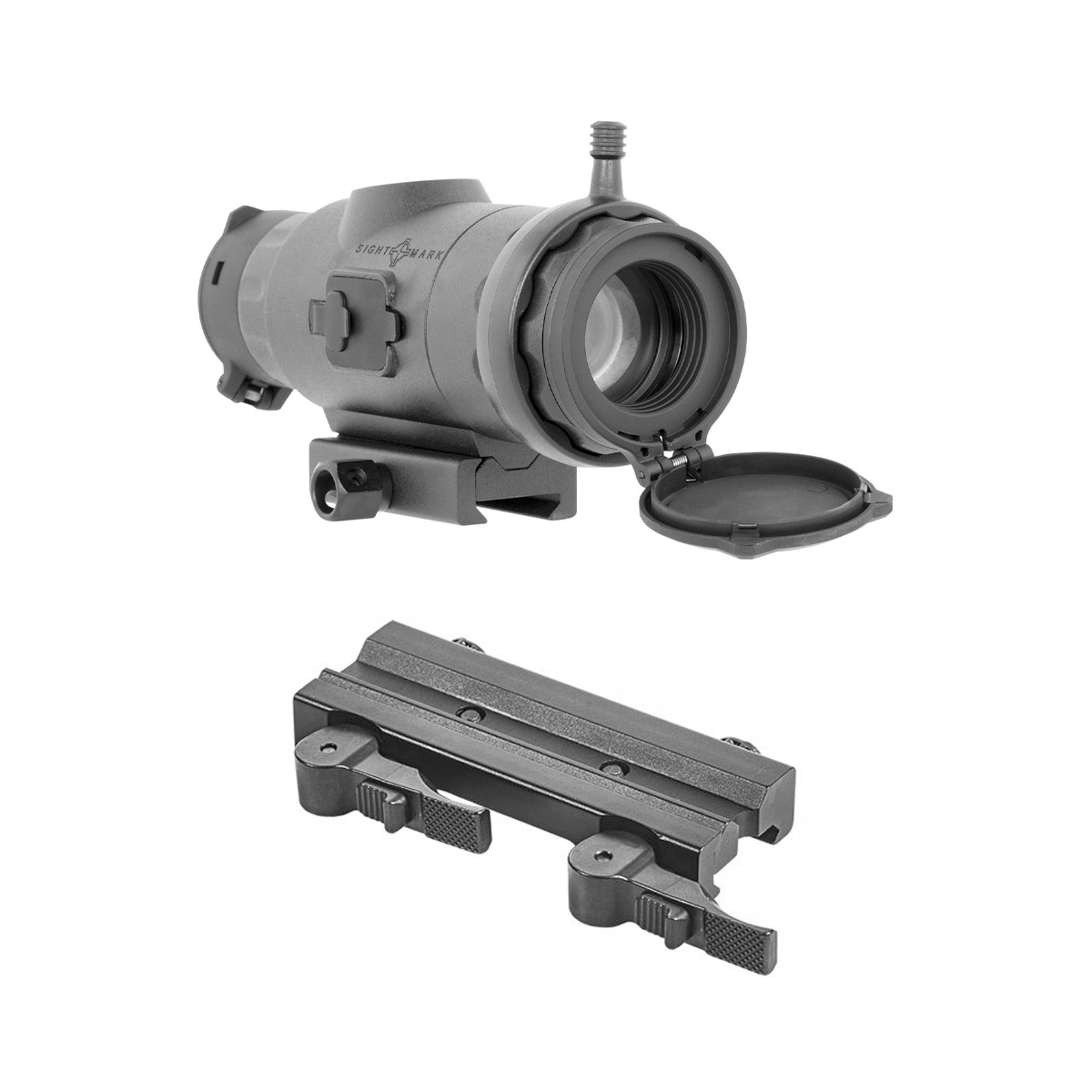 Sightmark Wraith 4K 2-16x32mm Night Vision Rifle Scope & Sightmark Locking Quick Detach Mount