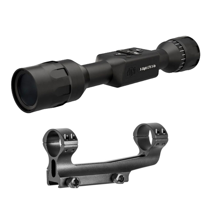 ATN X-Sight LTV 3-9x30mm Day/Night Rifle Scope & ATN QD Dual Cantilever Mount
