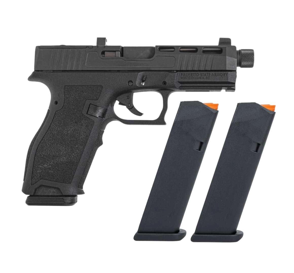 PSA Dagger Full Size - S 9mm SW2 RMR Pistol With Threaded Barrel, Plus Two Glock 17rd mags - 