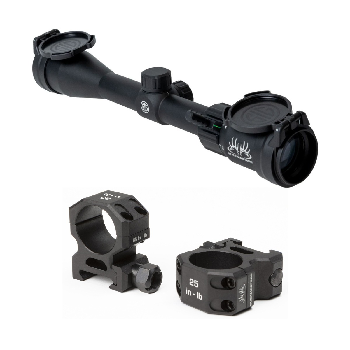 Sig Sauer Buckmaster 3-9x40mm Rifle Scope & Sig Sauer Buckmaster Scope Rings - 