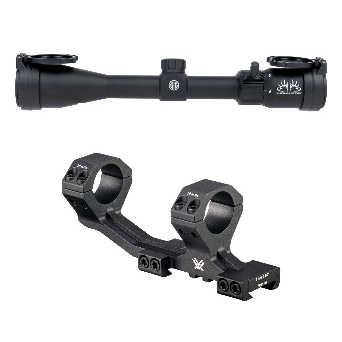 Sig Sauer Buckmaster 3-9x40mm Rifle Scope & Vortex Sport Cantilever Mount - 
