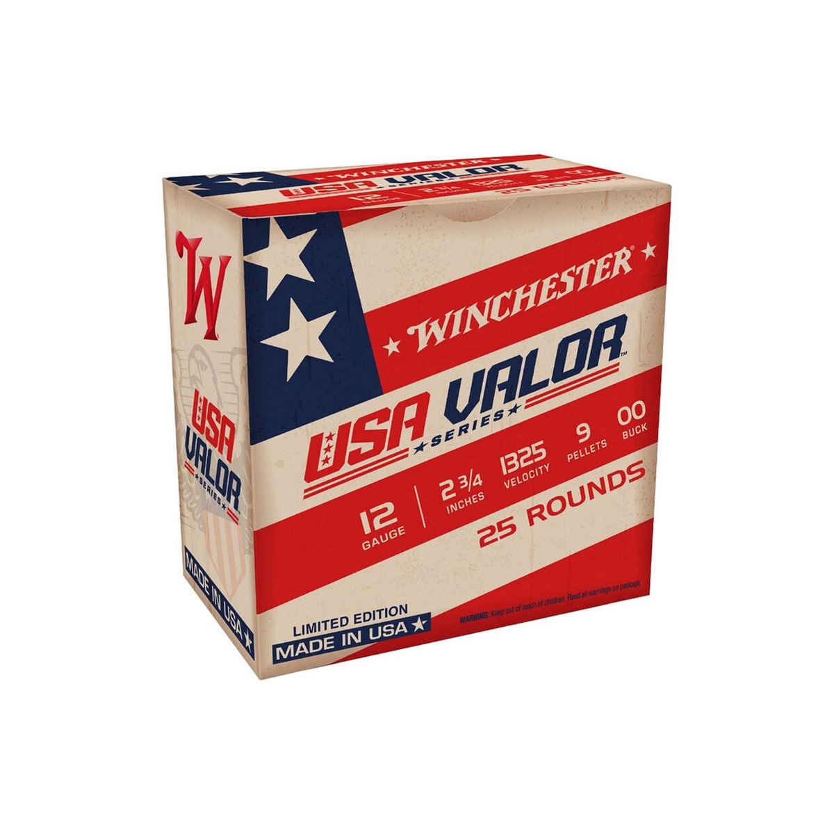 250 Rounds of Winchester USA Valor 12ga Buckshot
