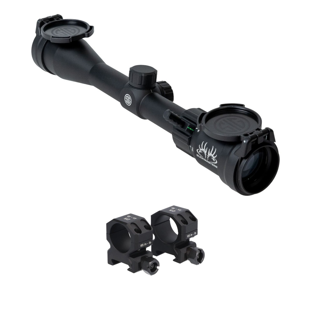 Sig Sauer Buckmaster 3-9x40mm Rifle Scope & Sig Sauer Buckmaster Low Profile Scope Rings - 