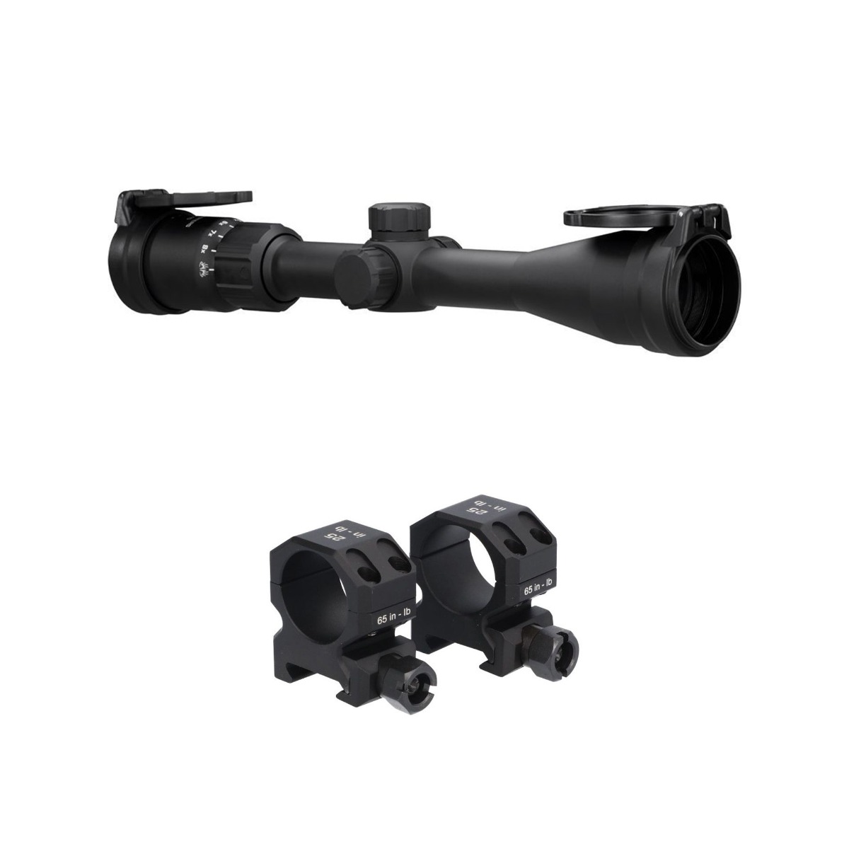 Sig Sauer Buckmaster 3-12x44mm Hellfire Rifle Scope & Sig Sauer Buckmaster Low Profile Scope Rings - 