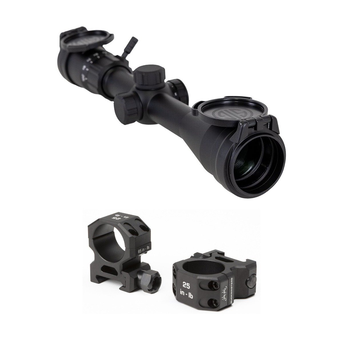 Sig Sauer Buckmaster 3-9x40mm Hellfire Rifle Scope & Sig Sauer Buckmaster Scope Rings - 