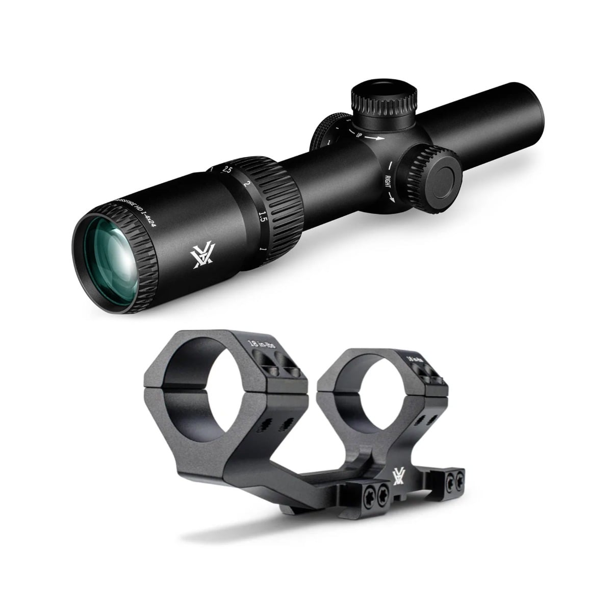 Vortex Crossfire HD 1-4x24mm SFP HD Riflescope & Vortex Cantilever Mount
