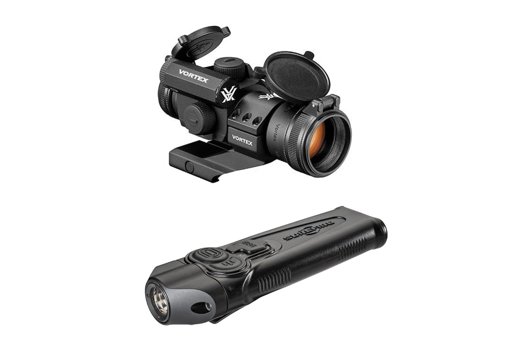 Vortex Strikefire II 4MOA Red/Green Dot & SureFire PLR-A LED Flashlight - 