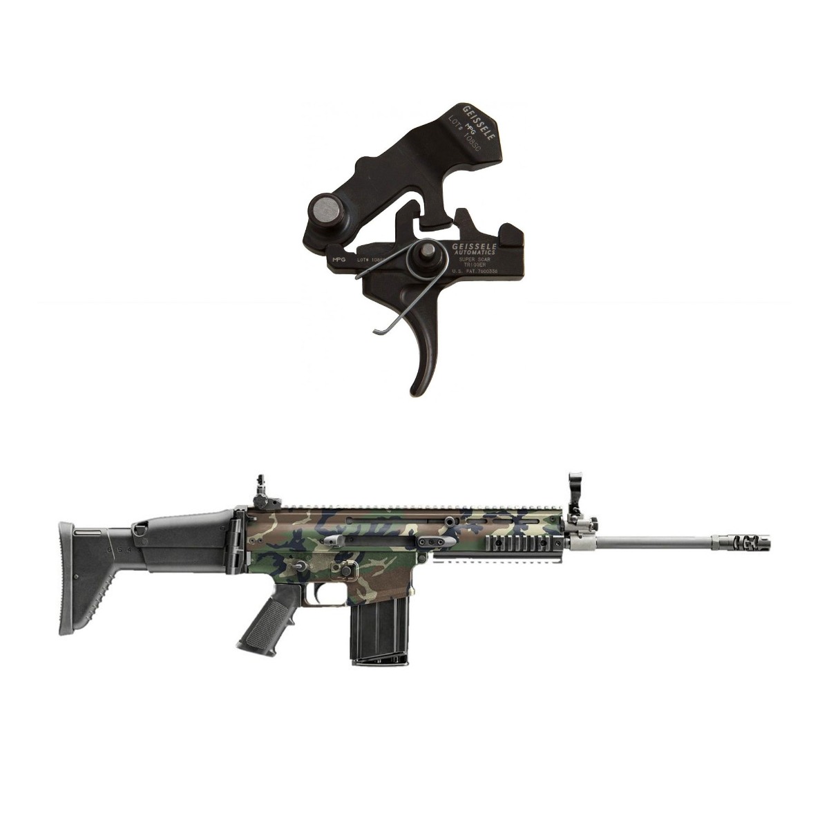 FN America SCAR 17S 7.62x51 Rifle & Geissele Super SCAR Trigger - 