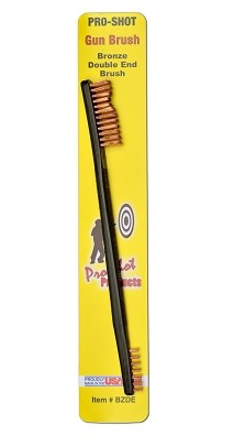 Pro-Shot Double End-Brass Bristle Gun Brush BZDE - Proshot