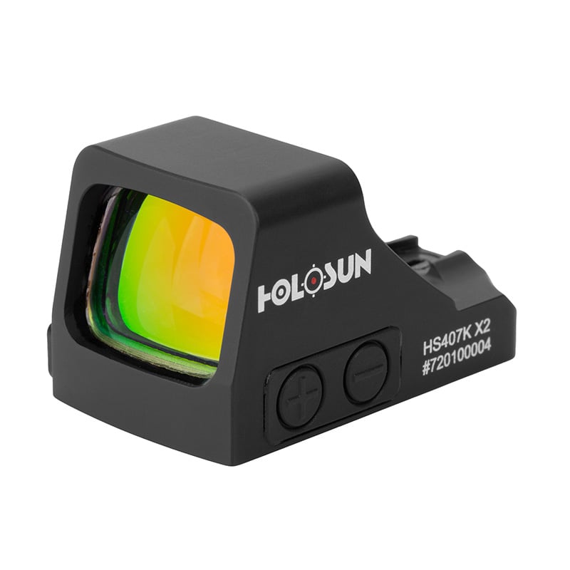 Holosun HS407K X2 6 MOA Reflex Sight, Black - Holosun
