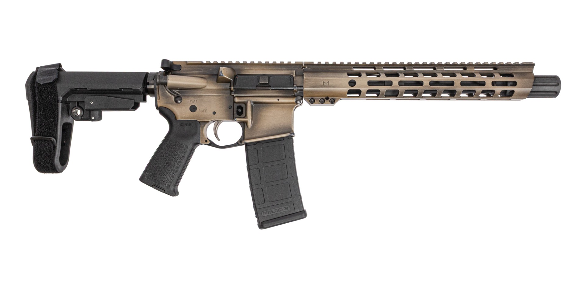 PSA 10.5" PL 300AAC 1/8 Nit 12" Mlok MOE EPT SBA3 Pistol, Earthtone - Psa Custom