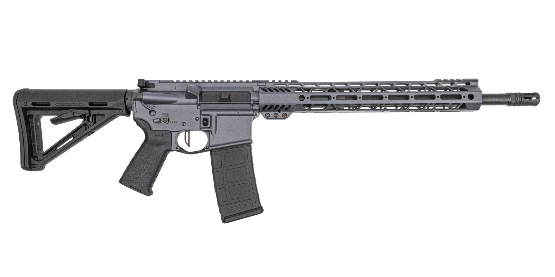 PSA Custom16" PL 300AAC 1/8 Nit 13.5" Mlok Rifle W/ PSA Custom 3.5lb Flatbow FCG - Grey - Psa Custom