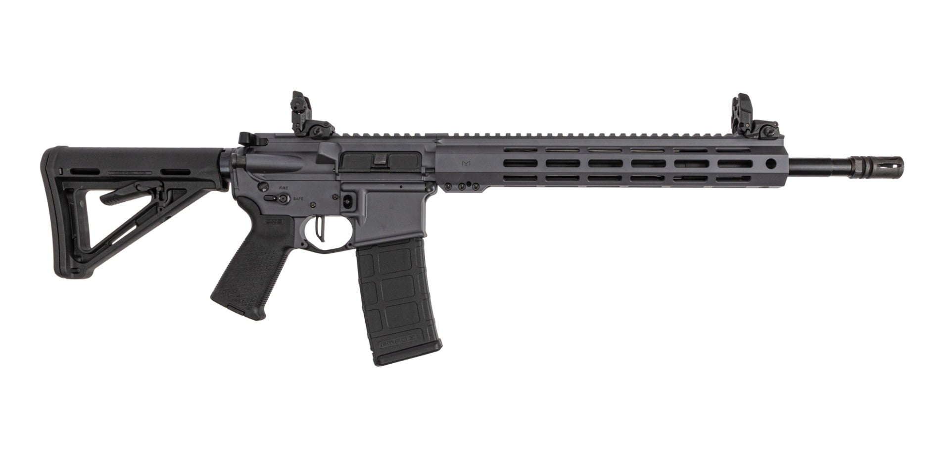 PSA Custom 16" M4 Carbine 5.56 NATO 1:7 Nitride 13" MLOK Rifle W/3.5lb Flatbow PSA Custom FCG - Grey