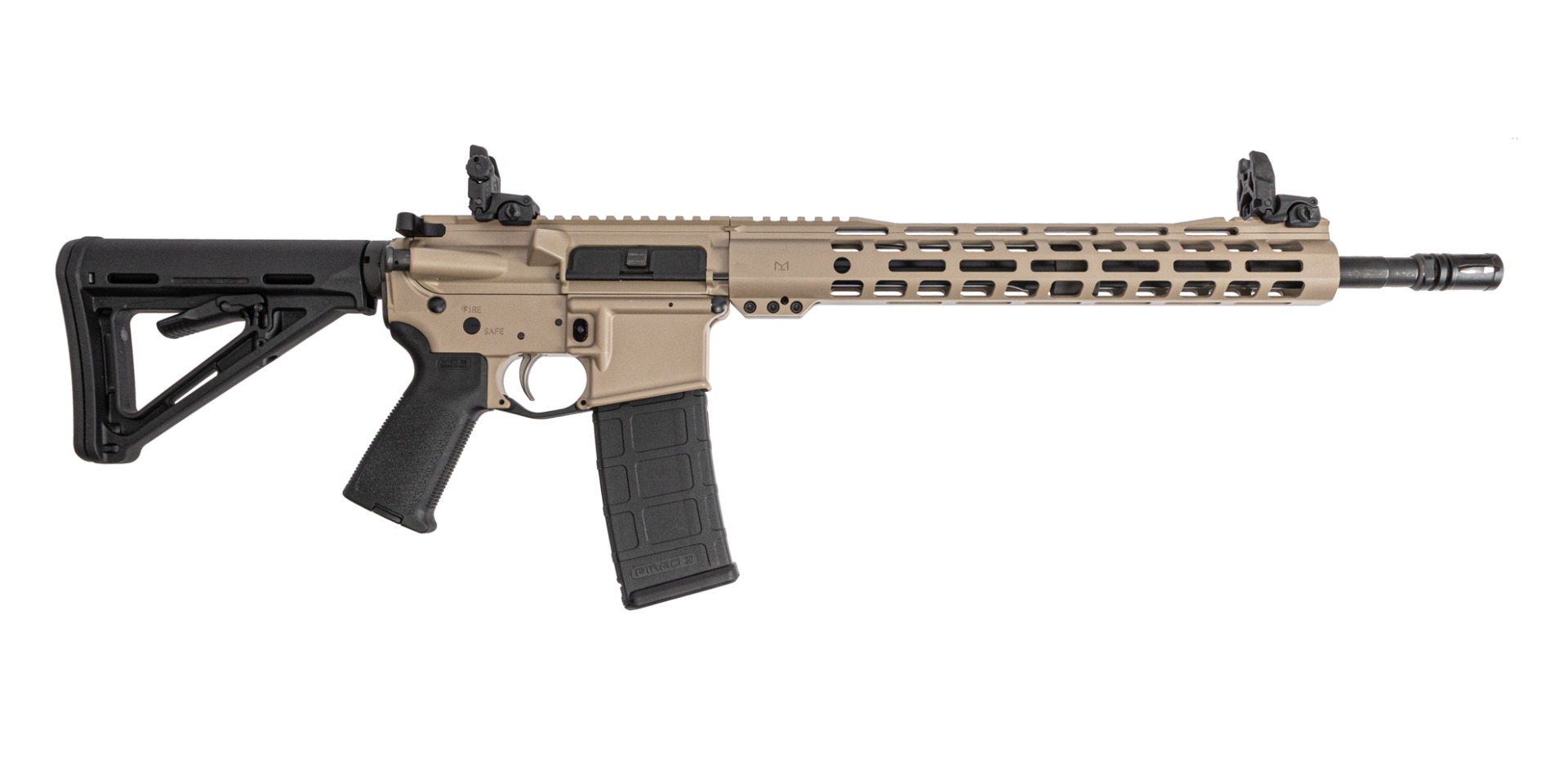 PSA Custom 16" M4 5.56 NATO 1/7 13.5" Mlok MOE EPT Rifle, Tan - Psa Custom