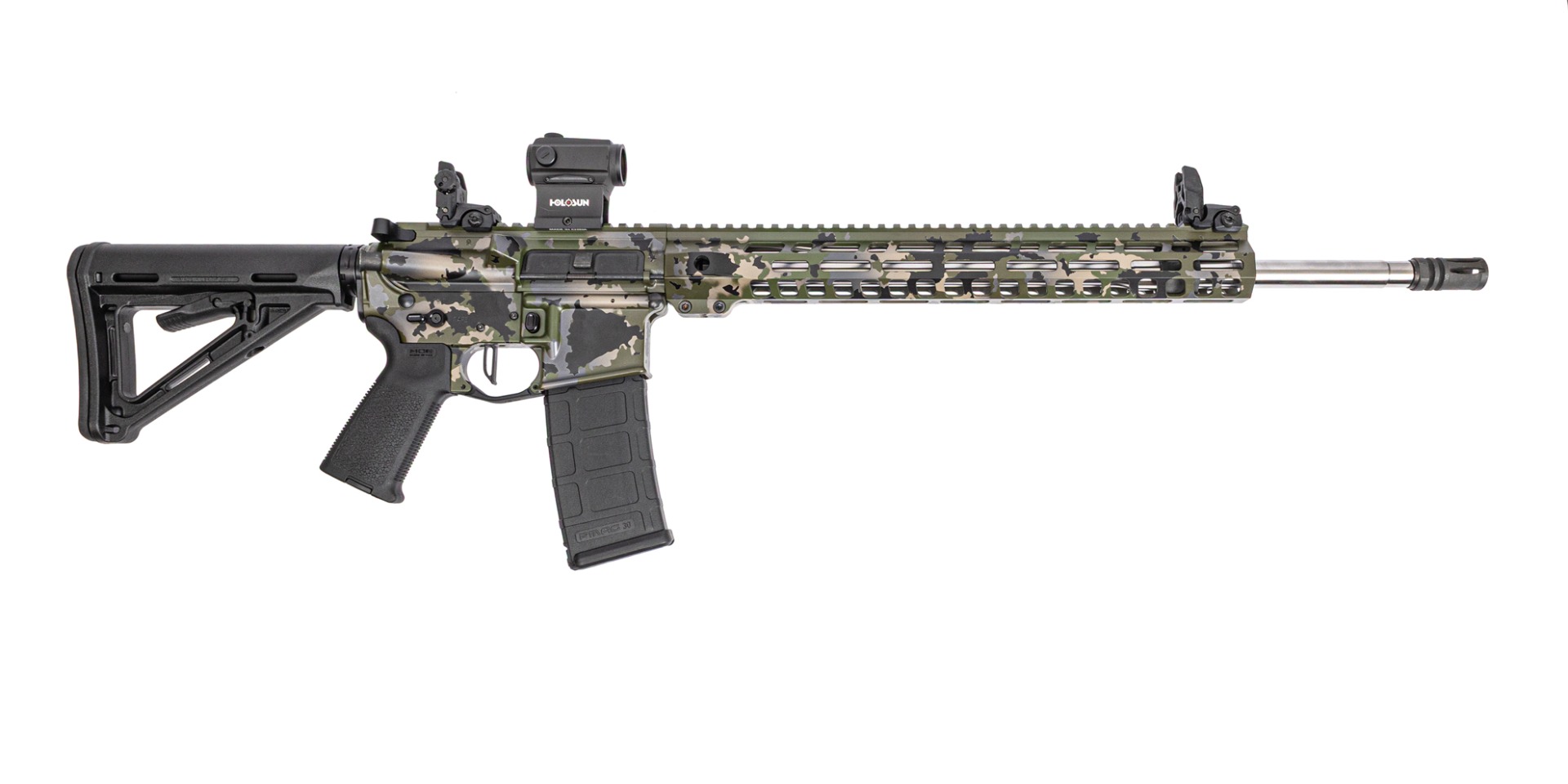 PSA Custom 20" Rifle-Length 5.56 NATO 1/7 SS W/ 15"LtWt M-lok rail, PSA Custom Flatbow FCG, Holosun Reddot - Bushwacker - Psa Custom