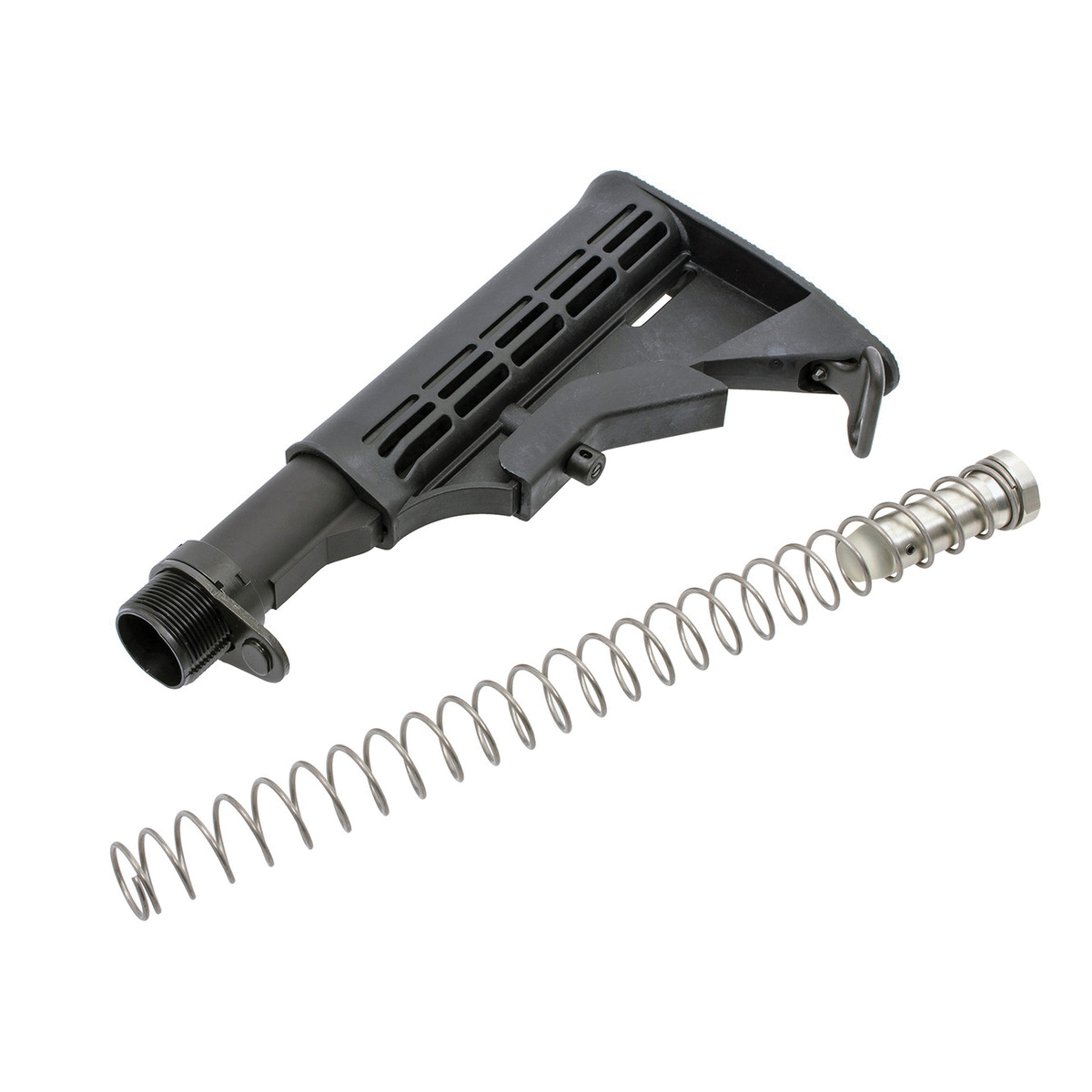 CMMG Carbine-Length Receiver Extension and M4 Stock Kit Fits MK3, Black - Cmmg