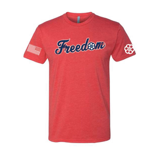 Caliber Coffee Freedom T-Shirt, Red XXXX-Large - Caliber Coffee
