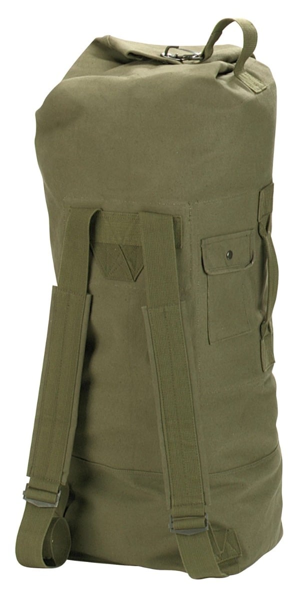 Rothco G.I. Style Canvas Double Strap Duffle Bag - Olive Drab - Rothco