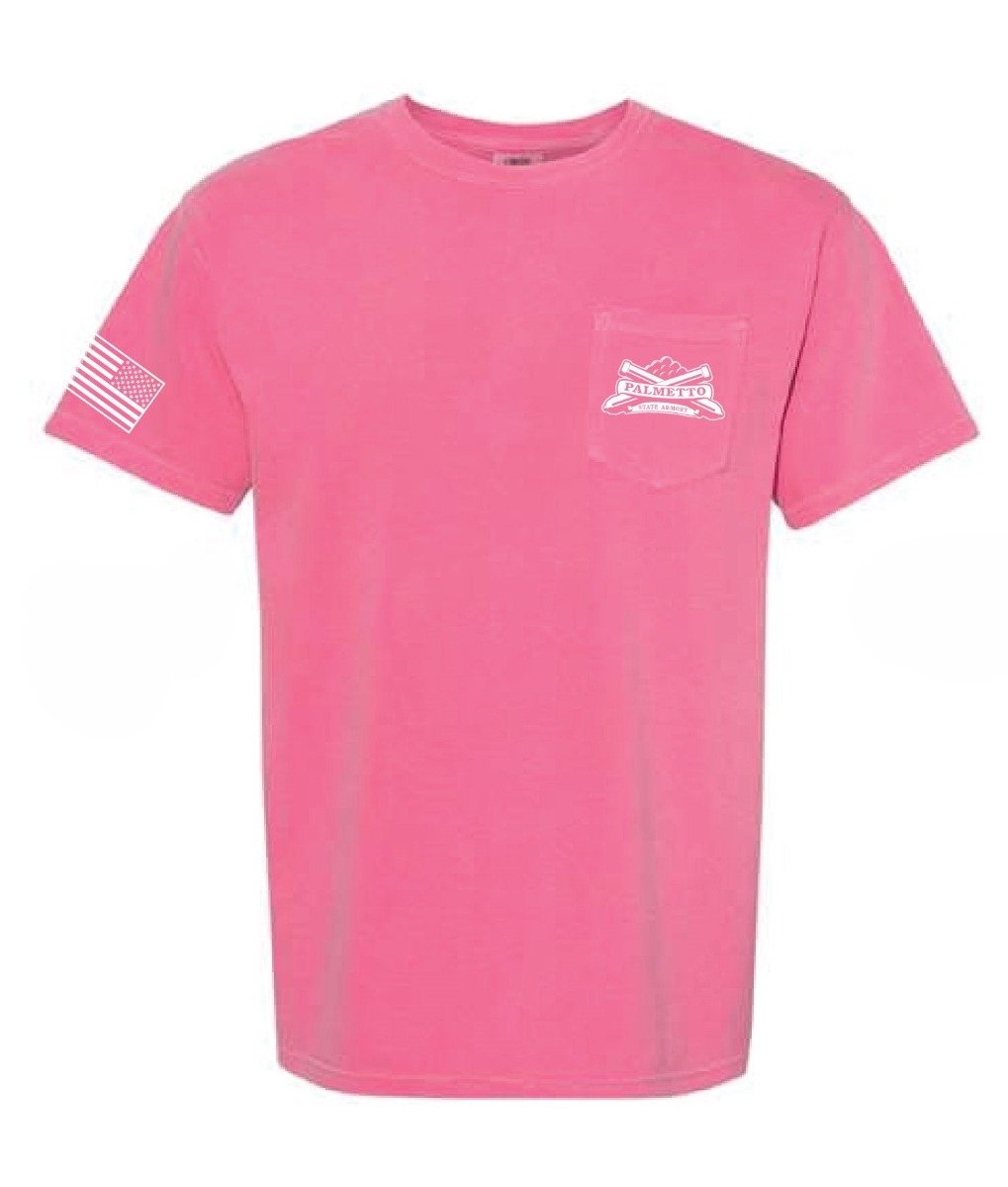 PSA Comfort Colors Pocket T-Shirt - 2XL - Crunchberry w/White Logo