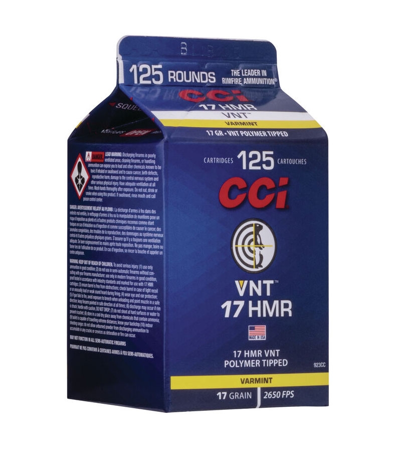 CCI VNT 17 HMR 17 gr VNT 125 Round Carton - 923CC - Cci