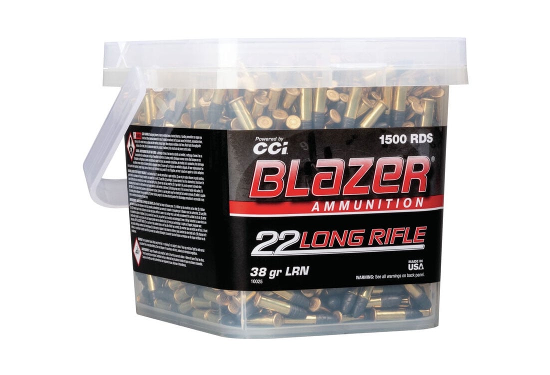 CCI Blazer Rimfire .22 LR 38 gr LRN 1500 Rounds Ammunition - 10025