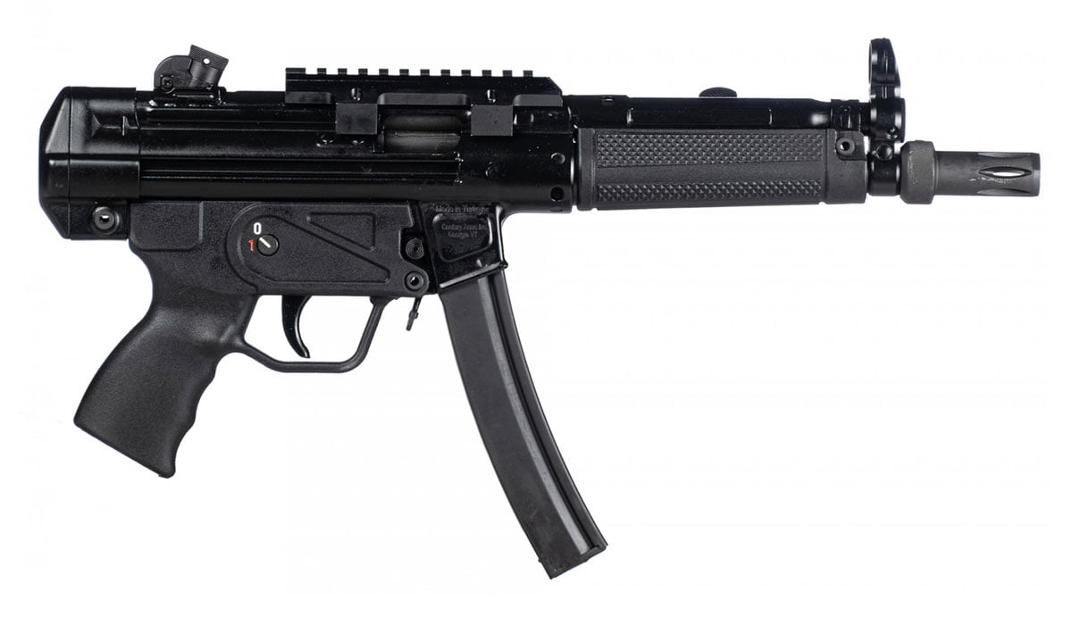 Century AP5 Roller Delayed Blowback 9mm Pistol, Black - HG6034-N - Century Arms
