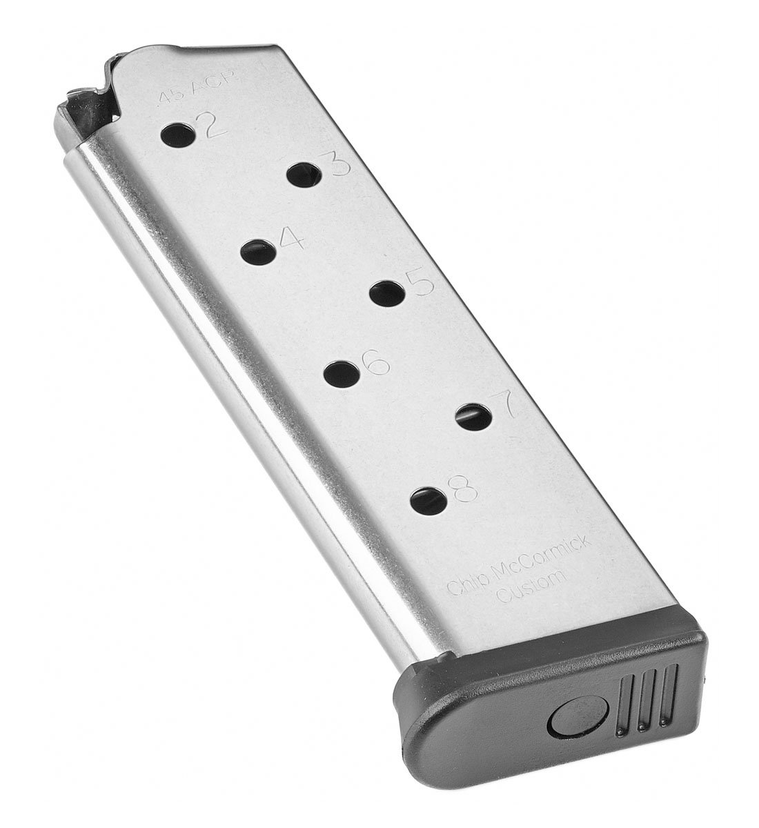 Chip McCormick Range Pro 1911 8 Round .45 ACP Magazine, Stainless - M-RP-45FS8 - Cmc