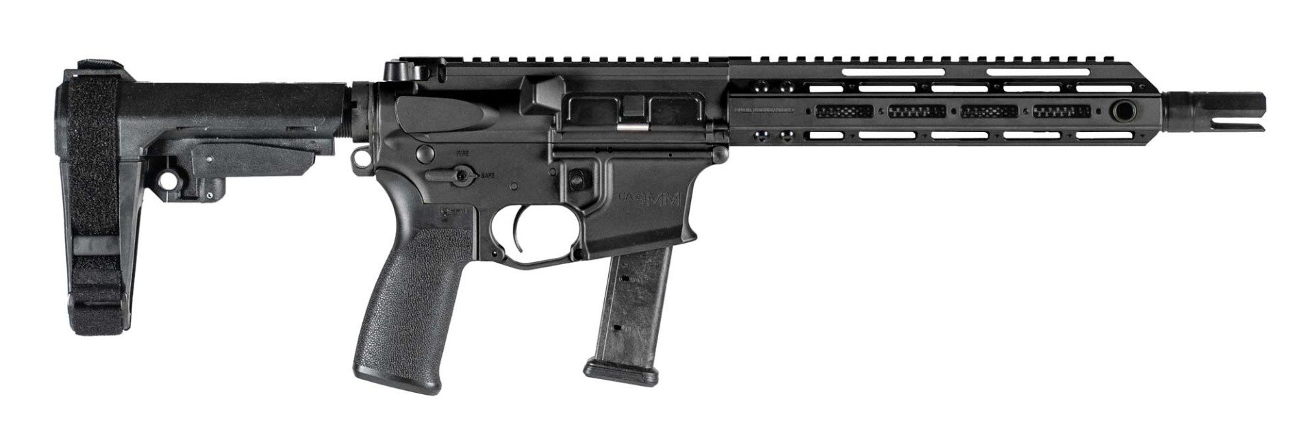 Christensen Arms CA9 9mm AR-9 Pistol 10.5" 30rd, Black - 801-11007-00 - Christensen Arms
