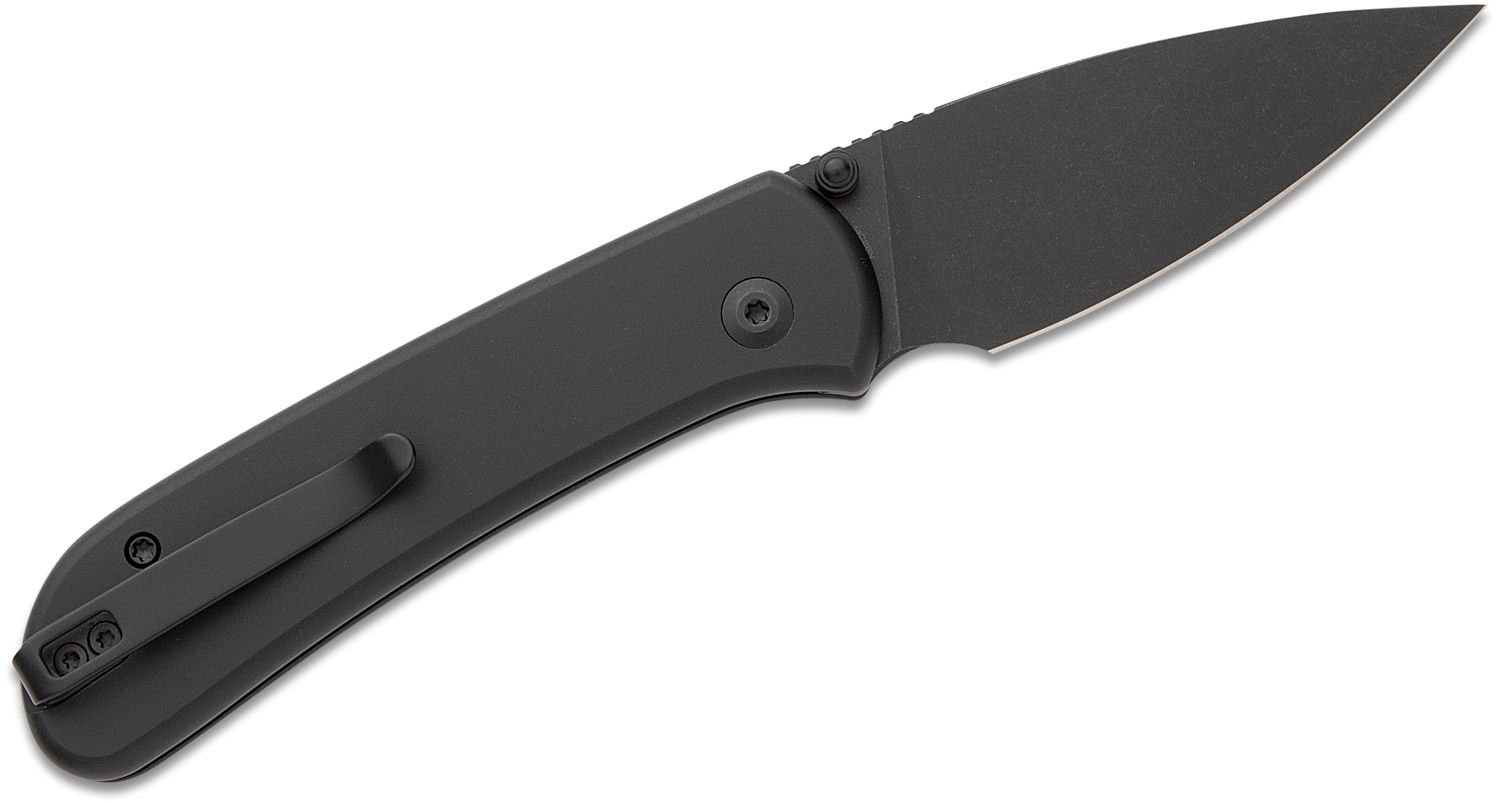 CIVIVI Qubit Black Aluminum Handle Black Stonewashed Blade C22030E-1 - Civivi