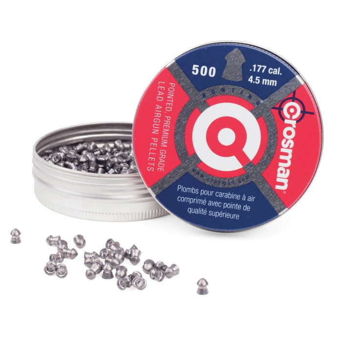 Crosman .177 Caliber Pointed Airgun Pellet, 7.40 gr 500rds - Crosman