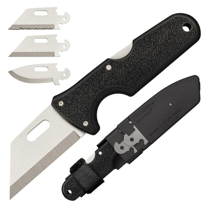 Cold Steel Click-N-Cut Folding Knife Reverse Tanto, Black - Cold Steel