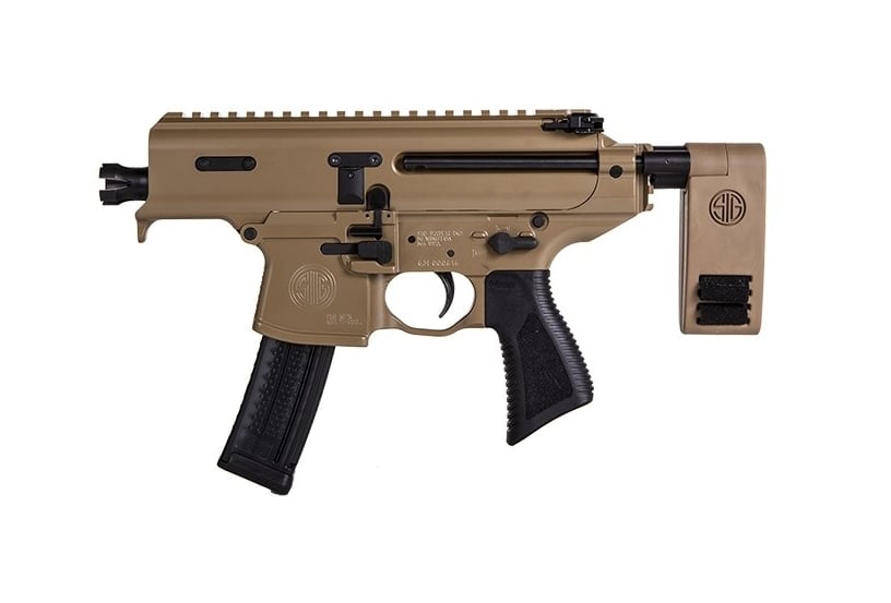 Sig Sauer MPX Copperhead 9mm AR Pistol, Coyote Tan - PMPX-3B-CH - Sig Sauer