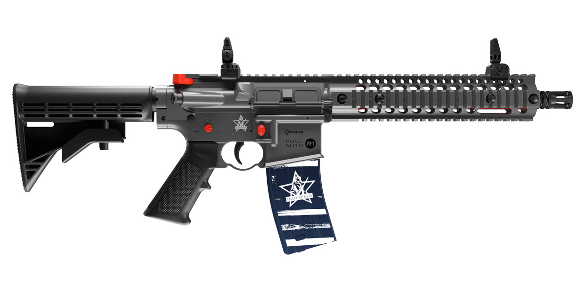 Crosman Full Auto BB Air Rifle, Fallen Patriots - CFAR1FP - Crosman
