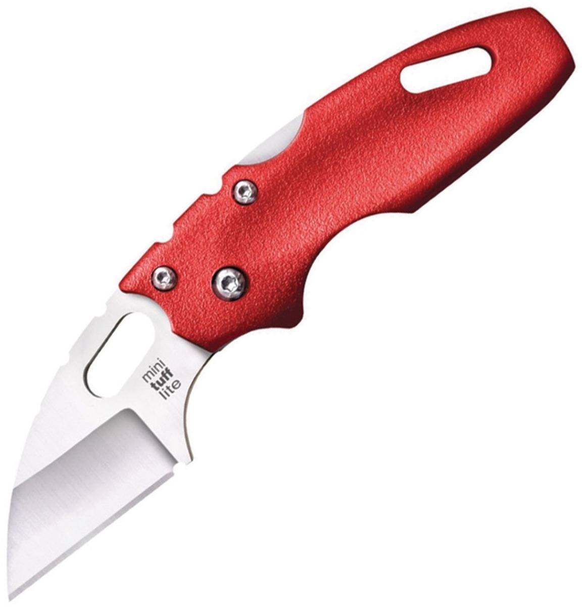Cold Steel Mini Folder Plane Edge Knife Sheepsfoot Blade, Red - CS-20MTR - Cold Steel