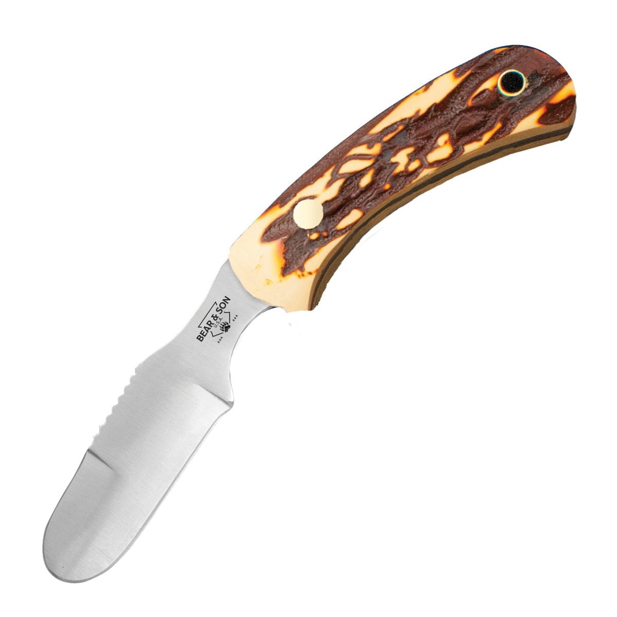 Bear & Son Ergonomic Skinner Fixed Knife Drop Point - Bear & Son