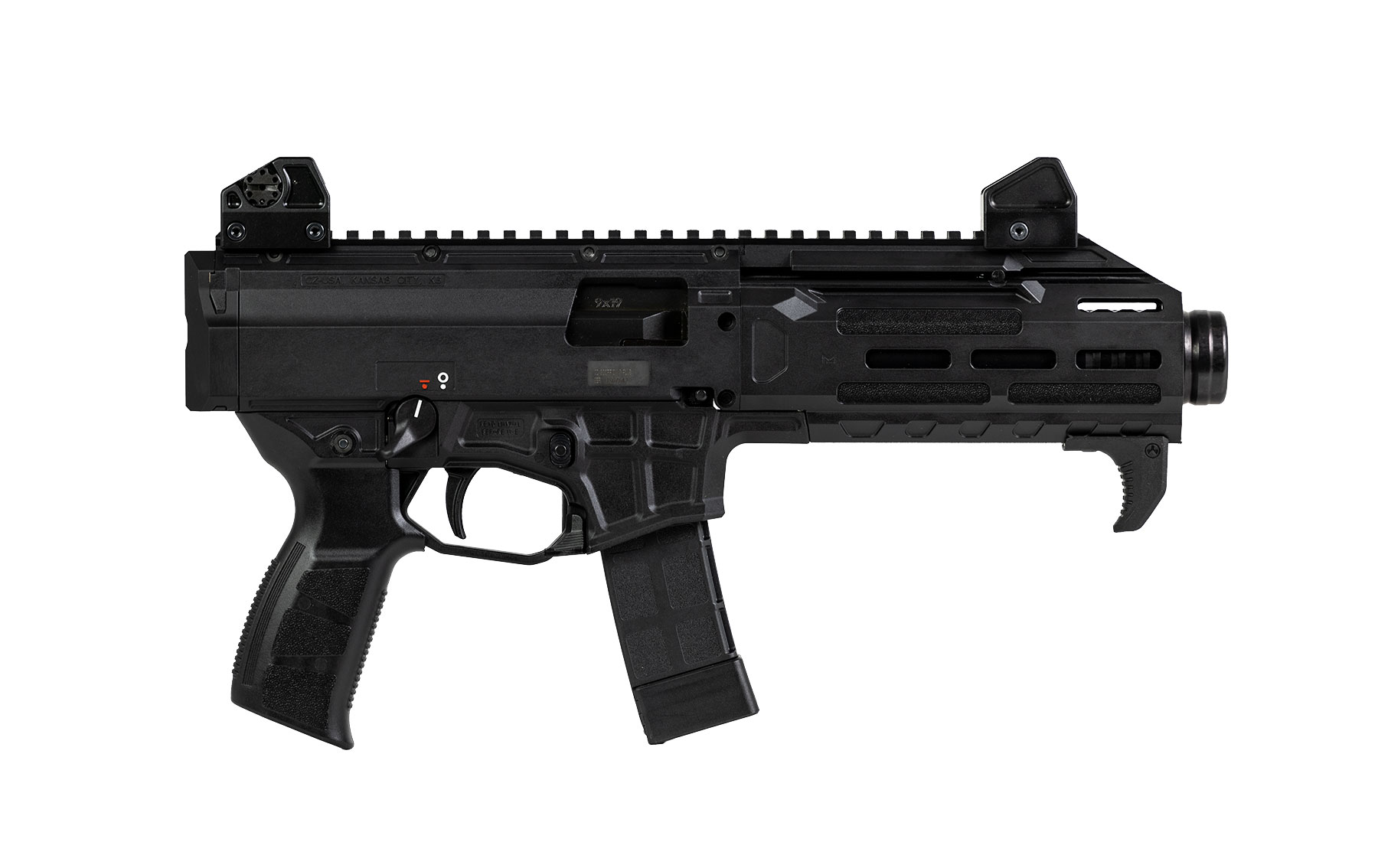 CZ Scorpion 3+ 9mm Pistol 7.8" 20rds, Black - 91421 - Cz