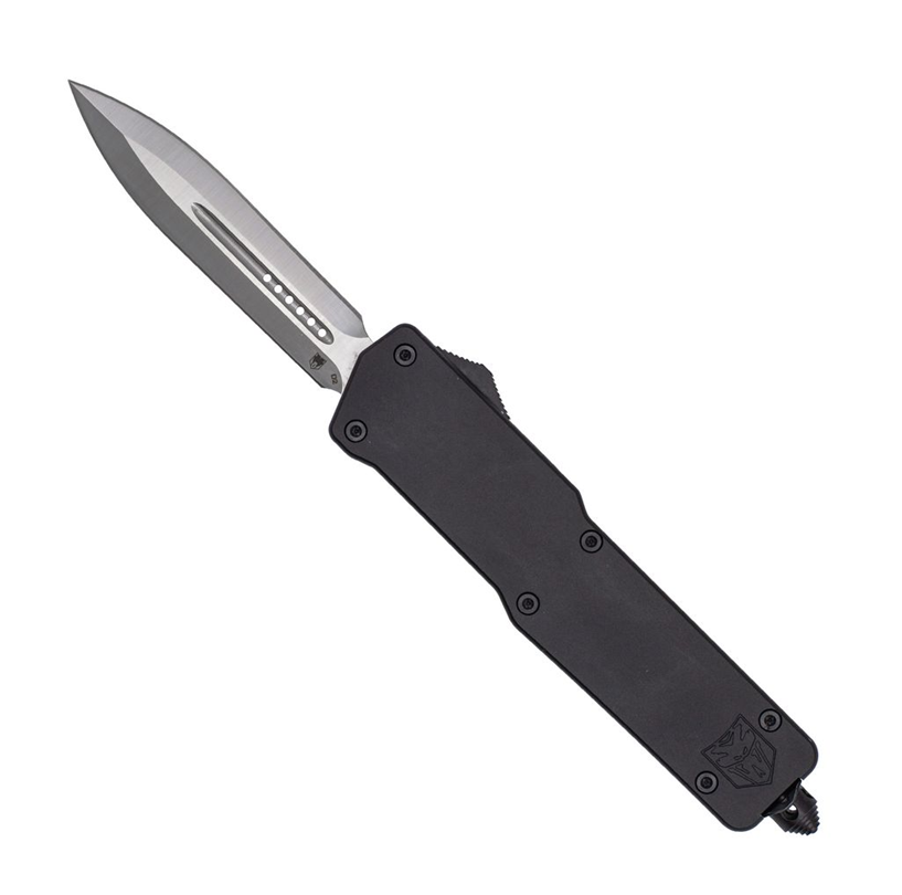 CobraTec Large Praxis Black Dagger Not Serrated - LPRXDAGNS