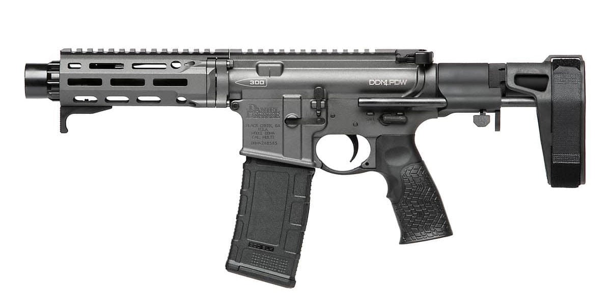 Daniel Defense DDM4 PDW 300 Blackout AR-15 Pistol, Cobalt - 02-088-03260-047 - Daniel Defense