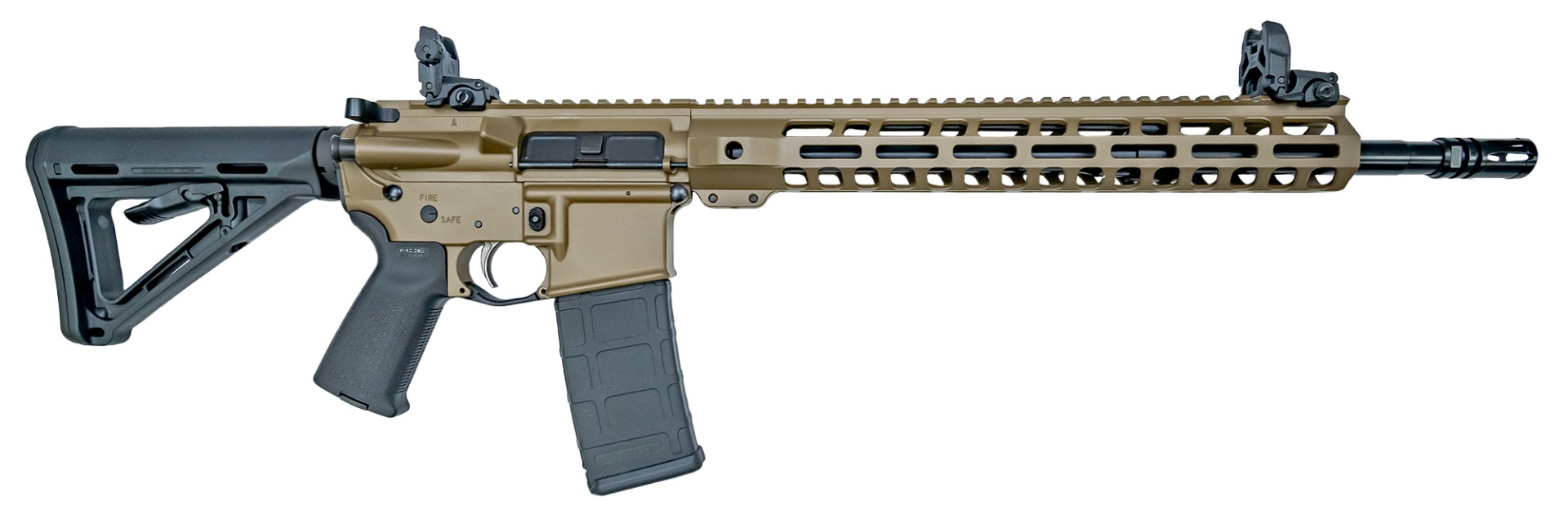 PSA Custom 16" 5.56 ML Nit 13.5 LW MLok MOE EPT Rifle W/MBUS, EPT FCG, Coyote - Psa Custom