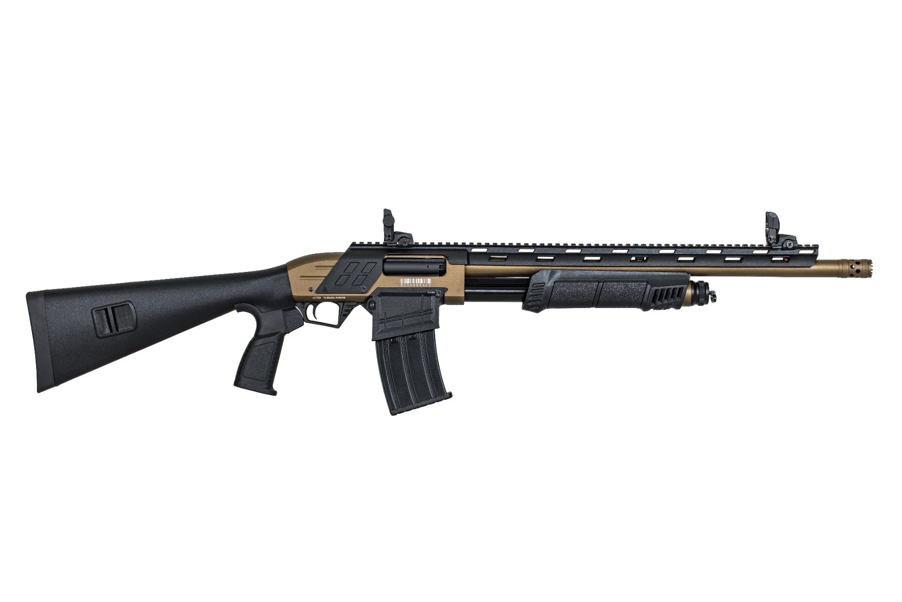 Boundkraft Defender 20" Pump 12ga 5rd Shotgun, FDE - BOU12DEFRZ