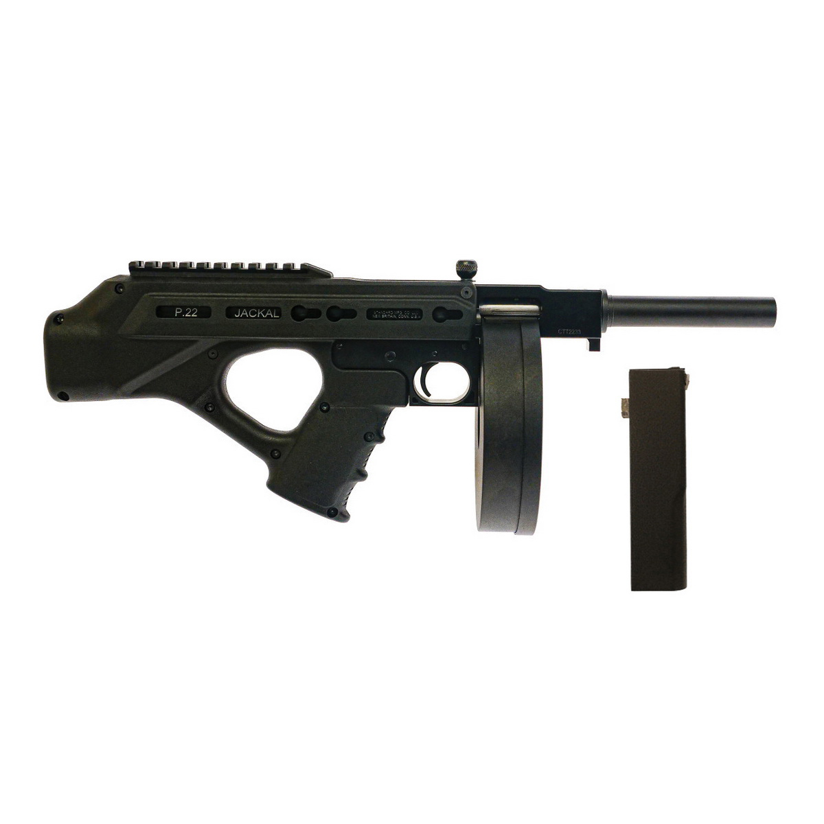 Standard MFG Jackhammer .22LR 5.37" 10rds, Black - Standard Mfg